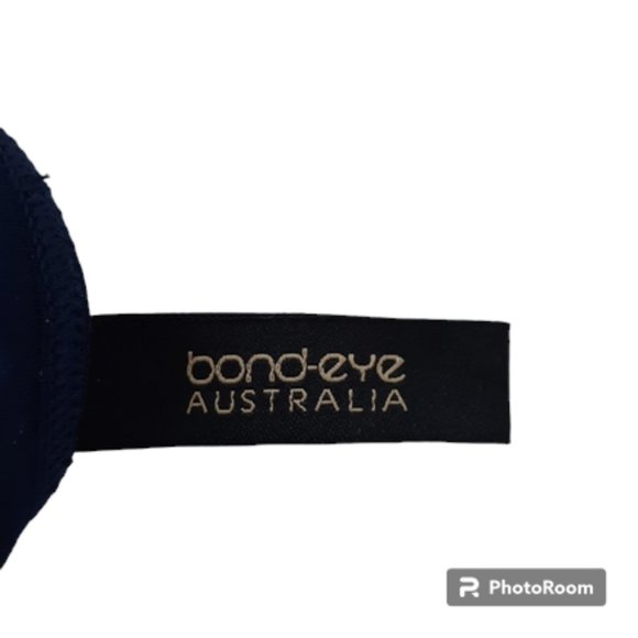 BOND-EYE Navy Blue Bikini Bottom Roll Band Brief NWOT - US Size 6 - Picture 7 of 9